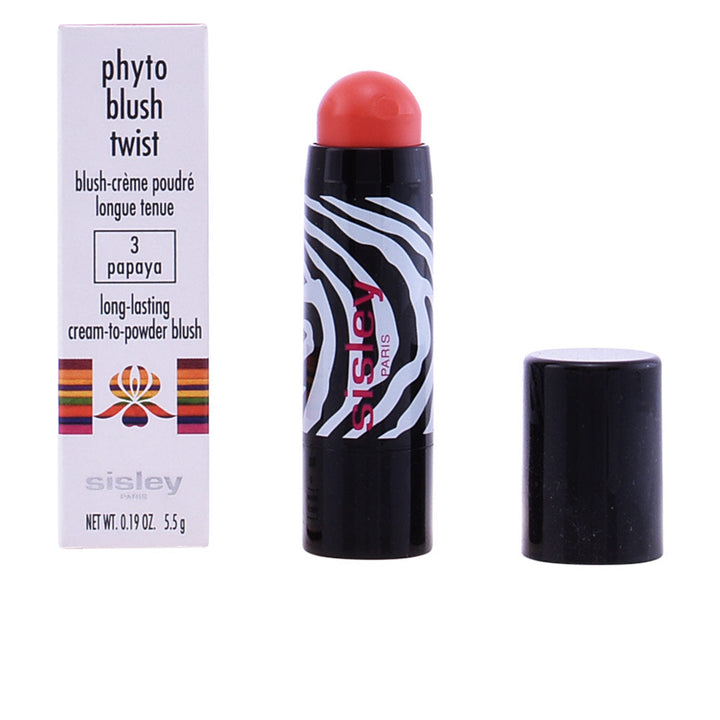 Twist-up cream-to-powder blush stick, shade 1 Petal, 5.5 g, rounded applicator