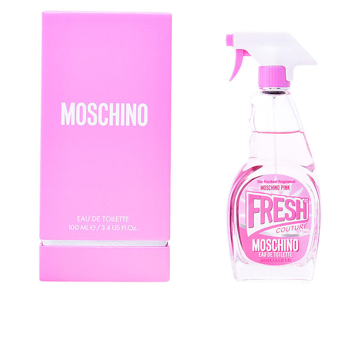 Pink spray bottle of floral-fruity eau de toilette, 30 ml, sleek playful design