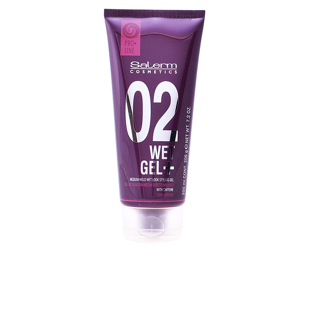 200 ml clear wet-look styling gel with caffeine, 200 ml bottle