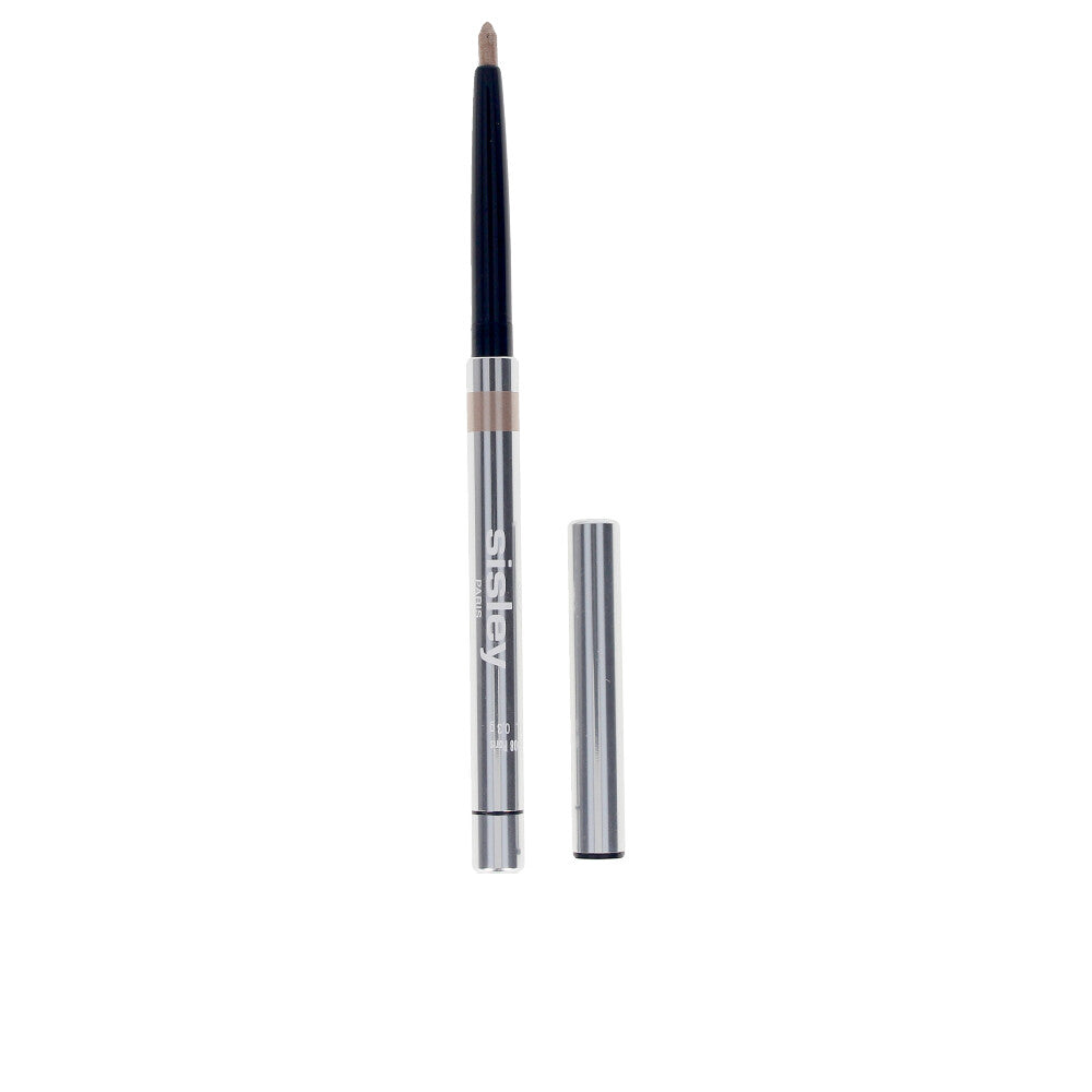 Retractable sparkling black eyeliner pencil with creamy tip, 0.3 g, waterproof