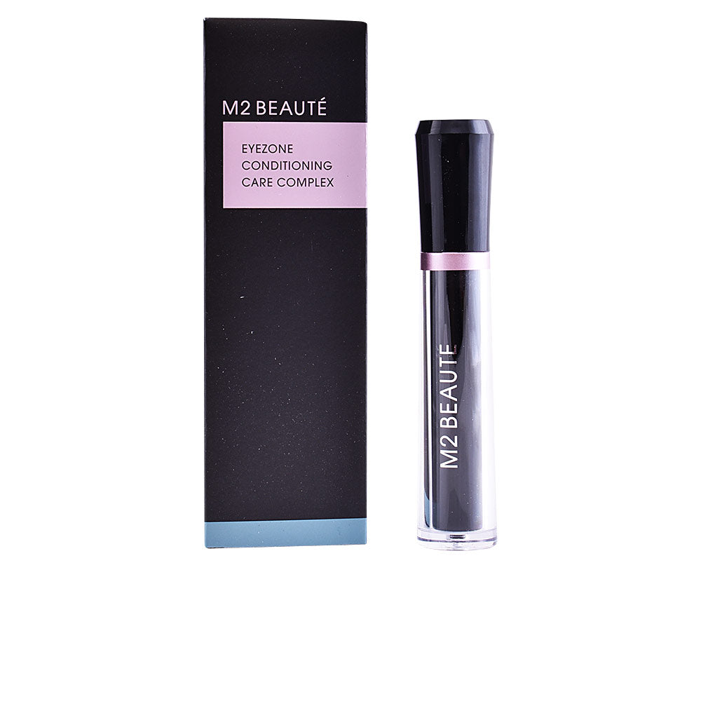 M2-beaut rectangular box and cylindrical plastic tube, black cap, pink band, white text branding, modern sleek