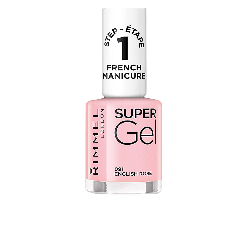 Bottle of gel‑texture French manicure lacquer, 12 ml, English Rose shade