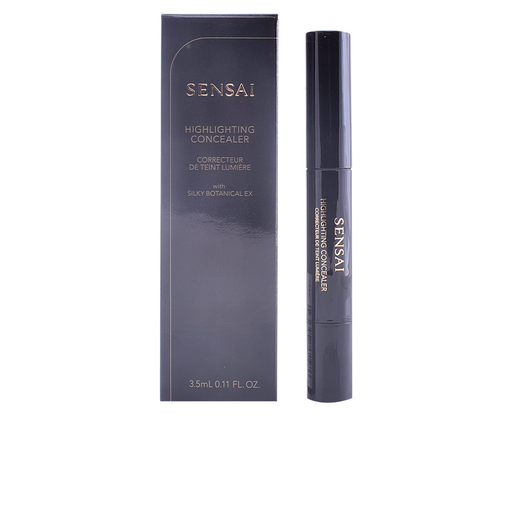 Sensai creamy concealer tube with built-in flexible brush, luminous finish