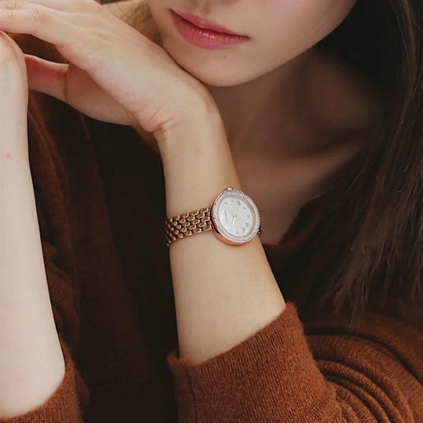 Emporio Armani Rose Gold Crystal Watch