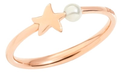 Dodo Minimalist Rose Gold Pearl Ring