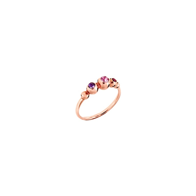 Dodo Rose Gold Ring with Gemstones