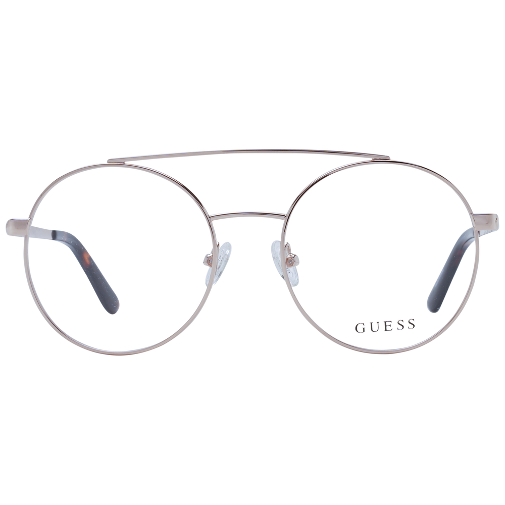 Unisex silver metal eyeglasses with round lenses, double bridge, tortoiseshell and black accents on frame