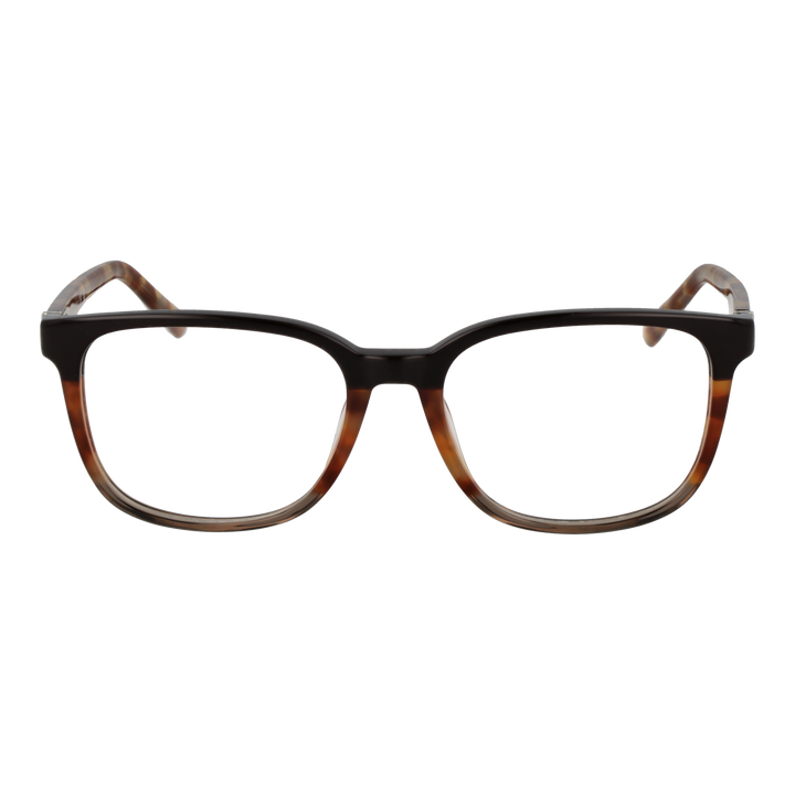 Black and tortoiseshell rectangular eyeglasses for Women with full-rim plastic frame and patterned temples