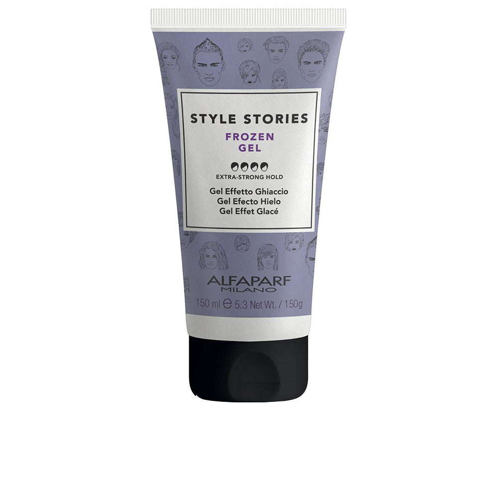 Alfaparf Milano Frozen Extra-Hold Styling Gel: clear jar of extra‑hold frozen gel, 150 ml