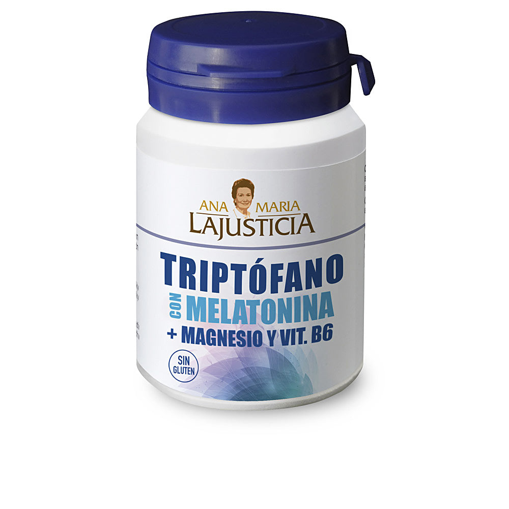 Supplement bottle of sleep tablets; 60 tablets, melatonin, tryptophan, magnesium