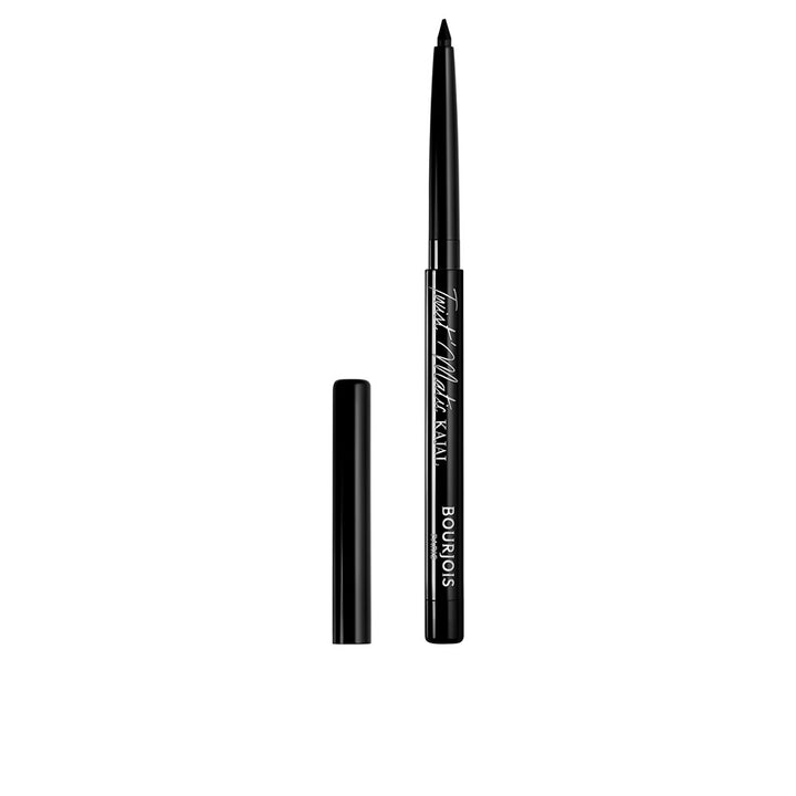 Slim blue kajal pencil with sharpenable tip and integrated sharpener, 1.2 g