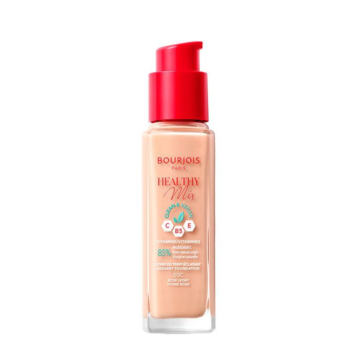 30 ml pump bottle of light ivory radiant liquid foundation, Unisex