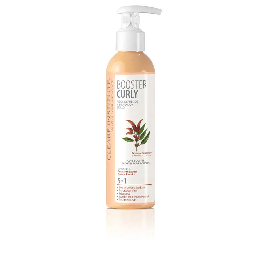 200 ml hydrating curly hair booster bottle; lightweight cream texture