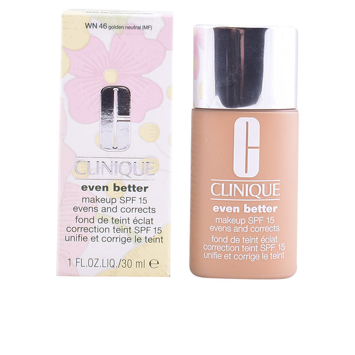 30 ml bottle of Even Better Fluid Foundation in neutral CN52 shade, pump dispenser