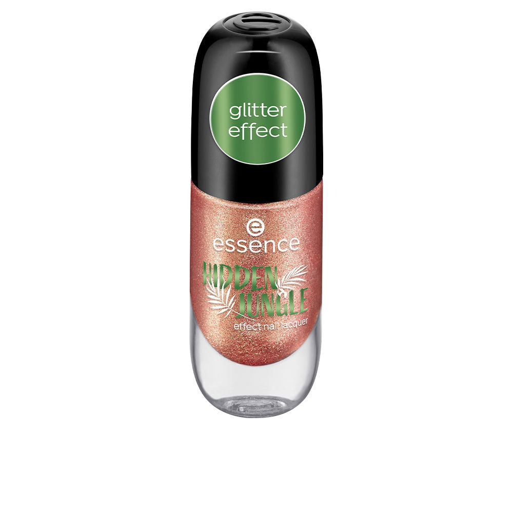 Small 8 ml bottle of pink multi‑finish nail lacquer with subtle shimmer