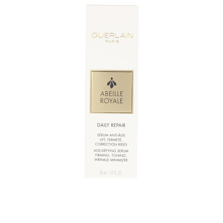50 ml pump serum bottle with pale amber gel-cream, honey and royal jelly ingredients