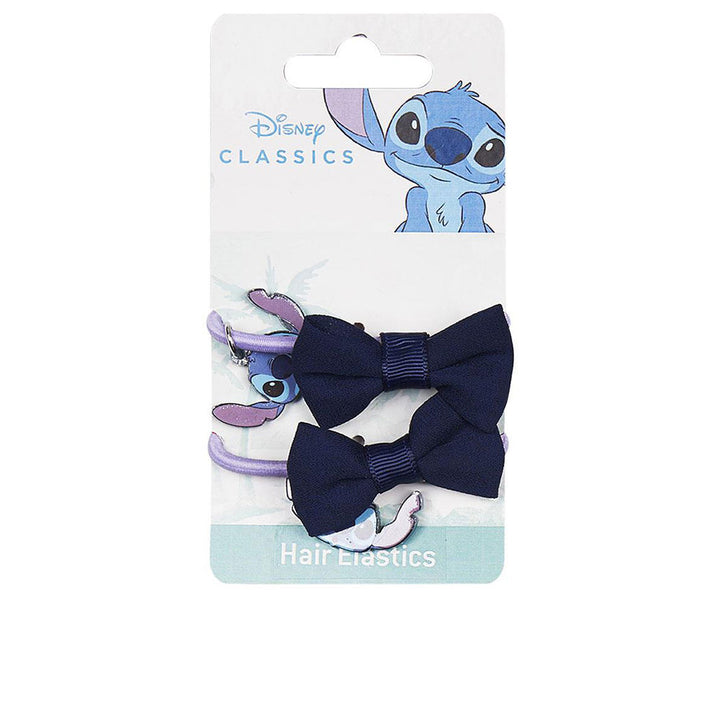 Two small polyester hair elastics with bow and Frozen charm, pack of two