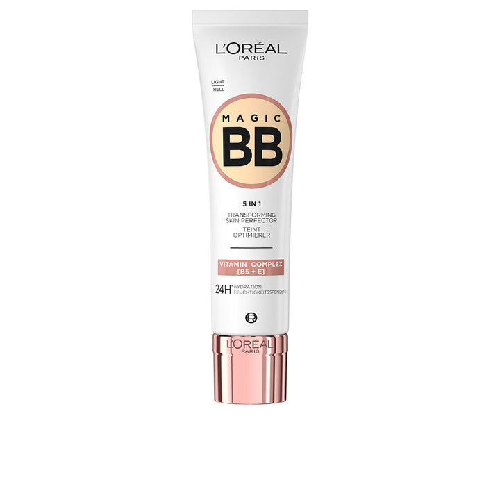 30 ml tube of medium dark tinted BB cream SPF 10, lightweight finish