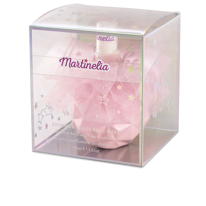 100 ml blue iridescent body mist bottle with subtle shimmer, Unisex children&