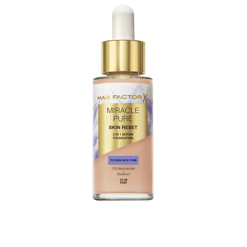 30 ml pump serum foundation in medium shade, satin‑matte finish, Unisex