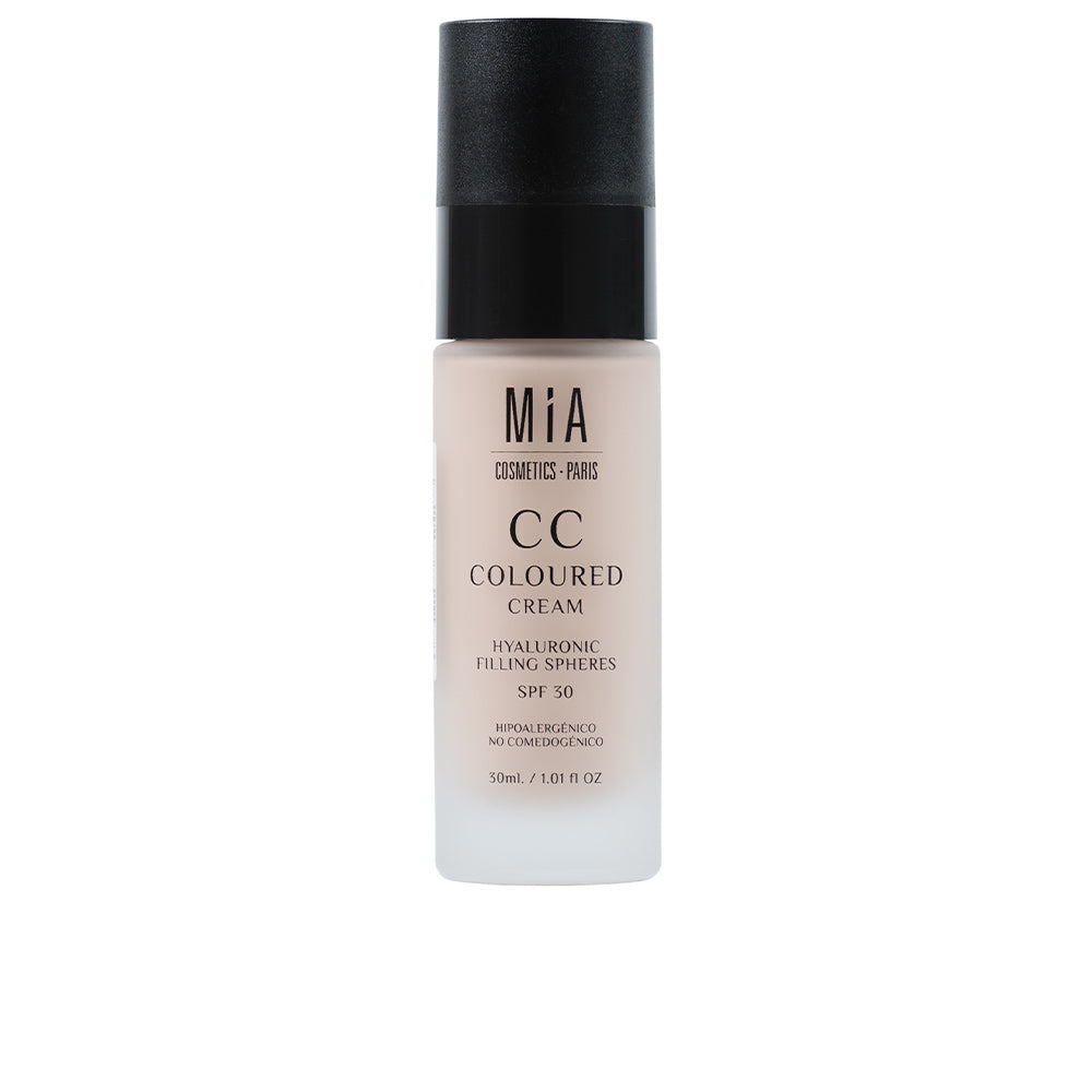 30 ml tinted CC cream tube, dark shade, SPF30, lightweight finish
