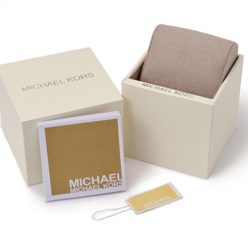 Michael Kors Gold-Tone Crystal Analog Watch