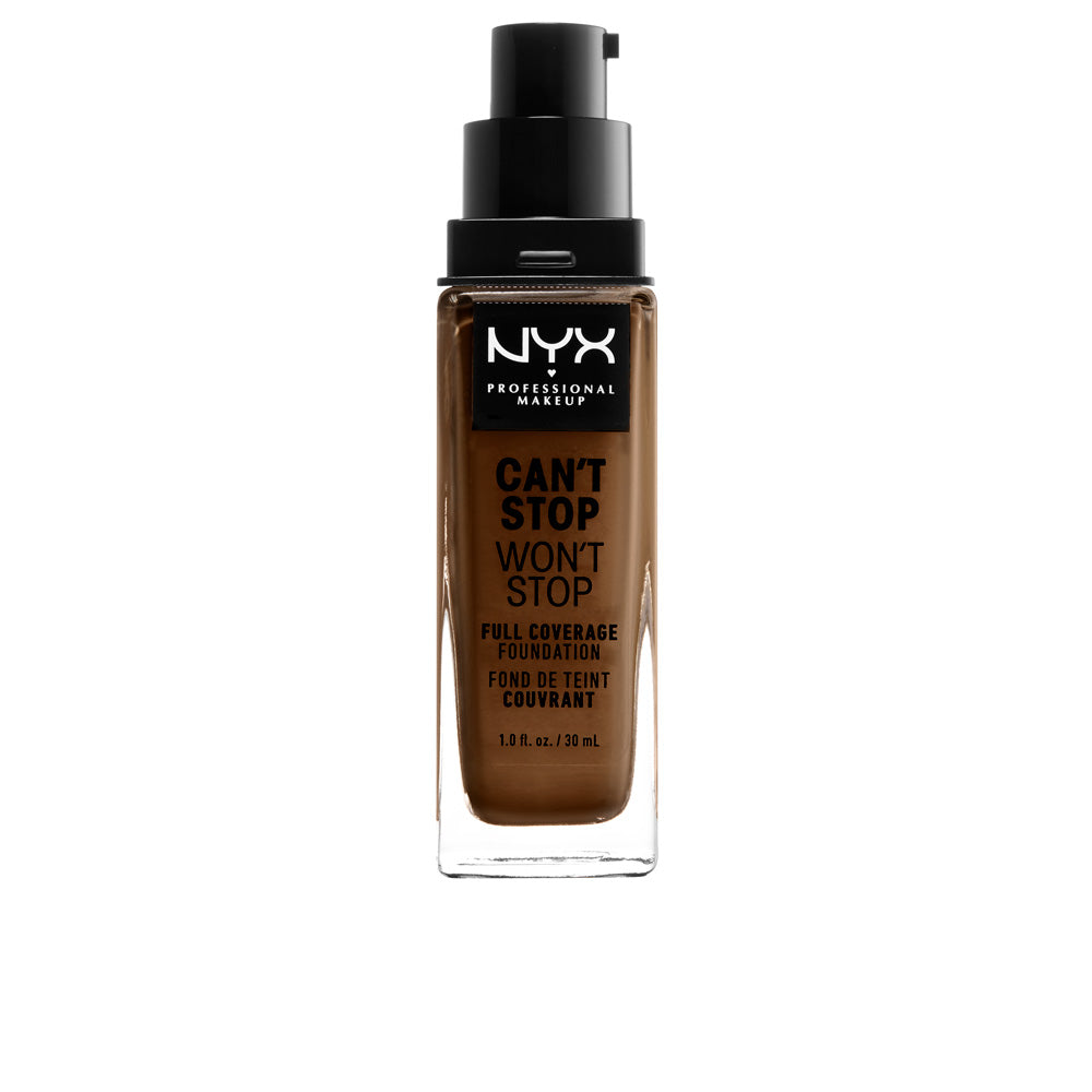 Bottle of deep ebony 30 ml fluid matte foundation, Unisex
