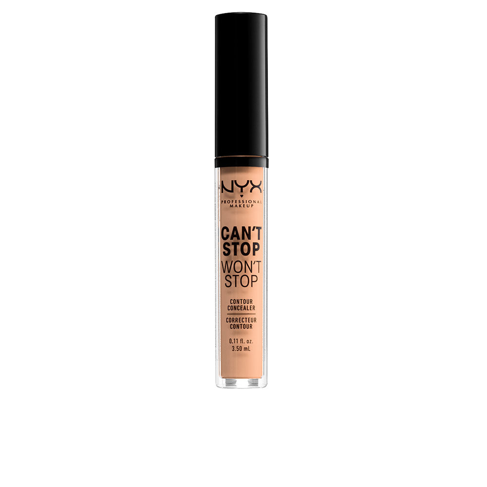 Small matte liquid concealer tube, neutral tan shade, precision wand applicator.