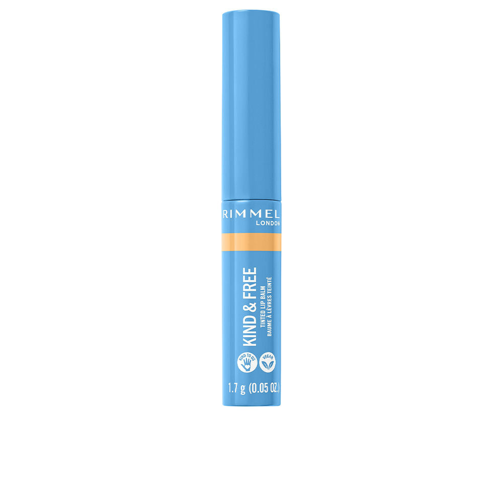 Small apricot-tinted lip balm stick, 1.7 g, creamy finish, recyclable-ready packaging
