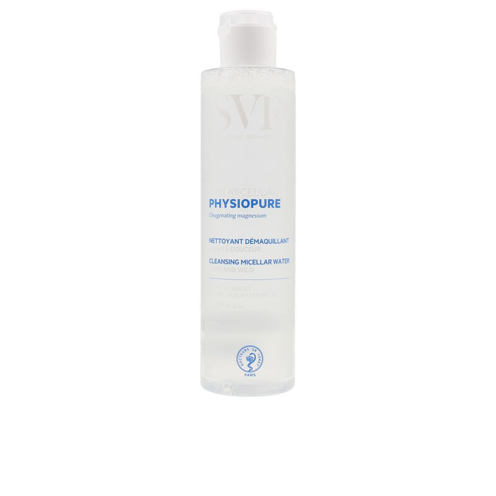 Clear 200 ml micellar cleansing water bottle for Women, gentle no-rinse formula